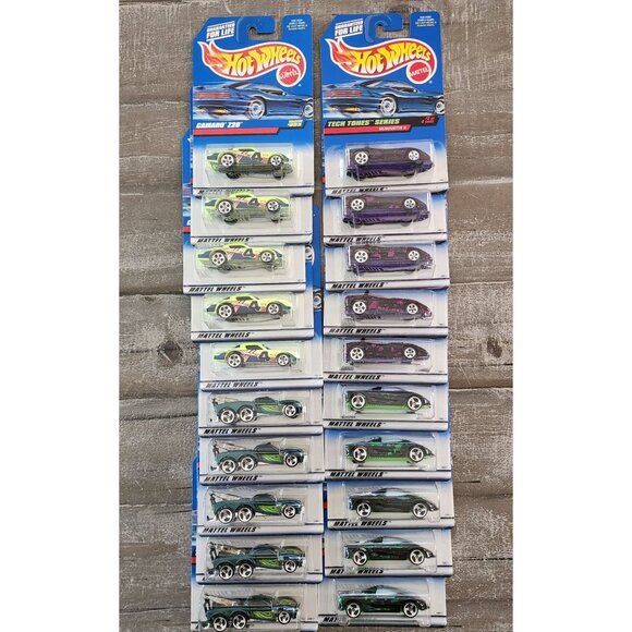 Hot Wheels Lot of 20 Die-cast cars Tow Jam Tech Tones Series Z 28 New - Picture 1 of 13